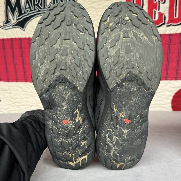 Size 13 - Salomon Sense Ride 5 GTX Men's Running Shoes Black Grey 471472 - Picture 11 of 13